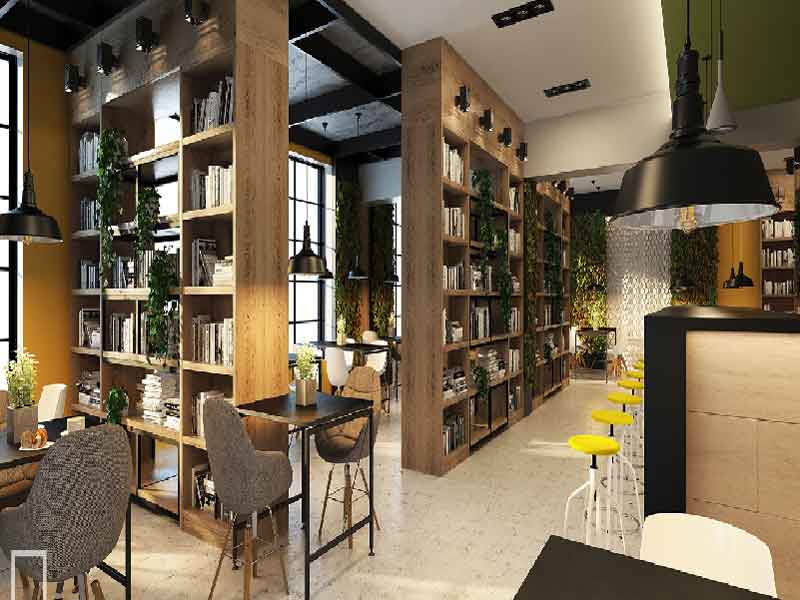 Phong cách thiết kế quán cafe độc đáo -4