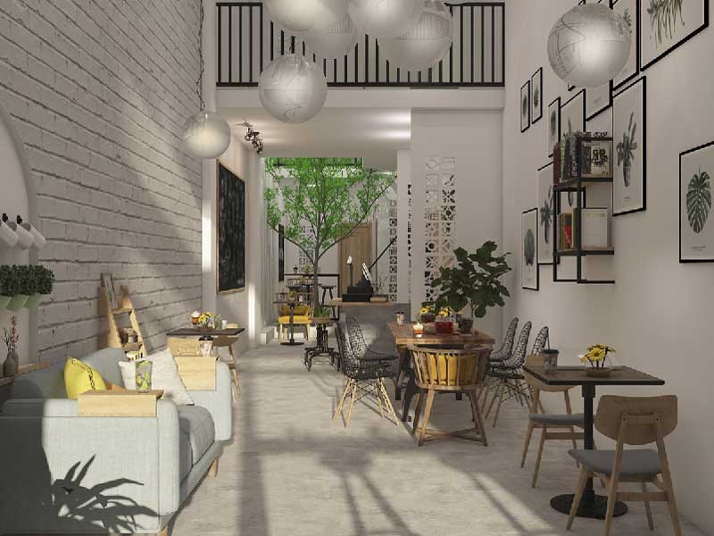 Thiết kế quán cafe nhỏ