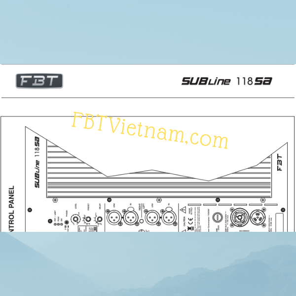 Mặt sau của loa FBT SUBLINE 118SA có đầy đủ jack căm, đầu vào và đầu ra Mặt sau của loa FBT SUBLINE 118SA có đầy đủ jack căm, đầu vào và đầu ra