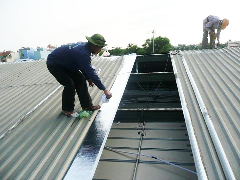 Các bước thi công mái tôn nhà xưởng