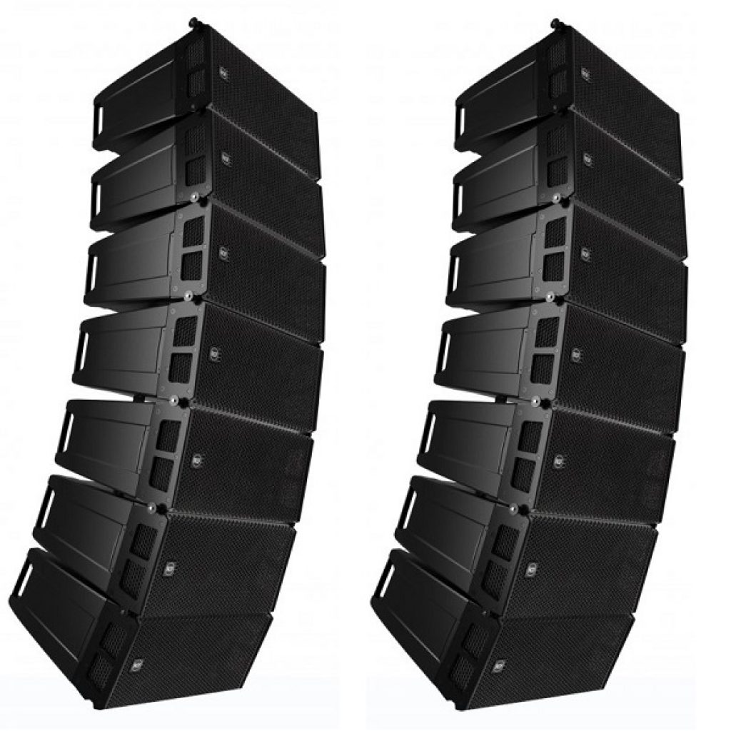 Loa line Array là nhiều chiếc loa ghép lại với nhau thành một mảng