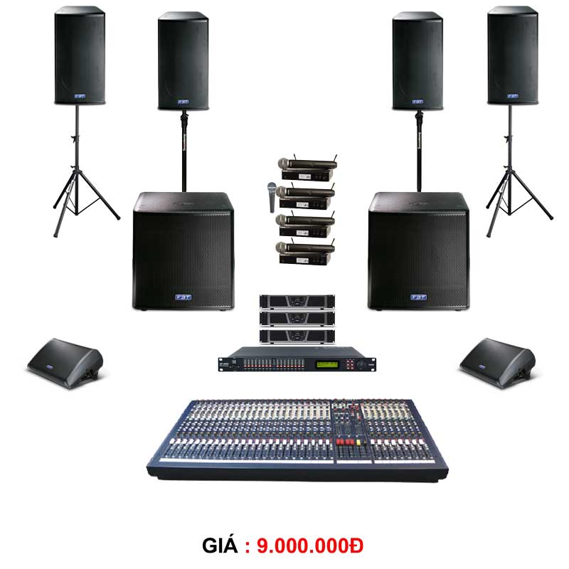 dàn âm thanh cho thuê tiệc từ 500-600 khách