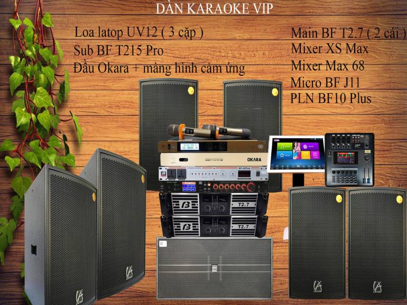 Dàn âm thanh phòng karaoke phòng vip