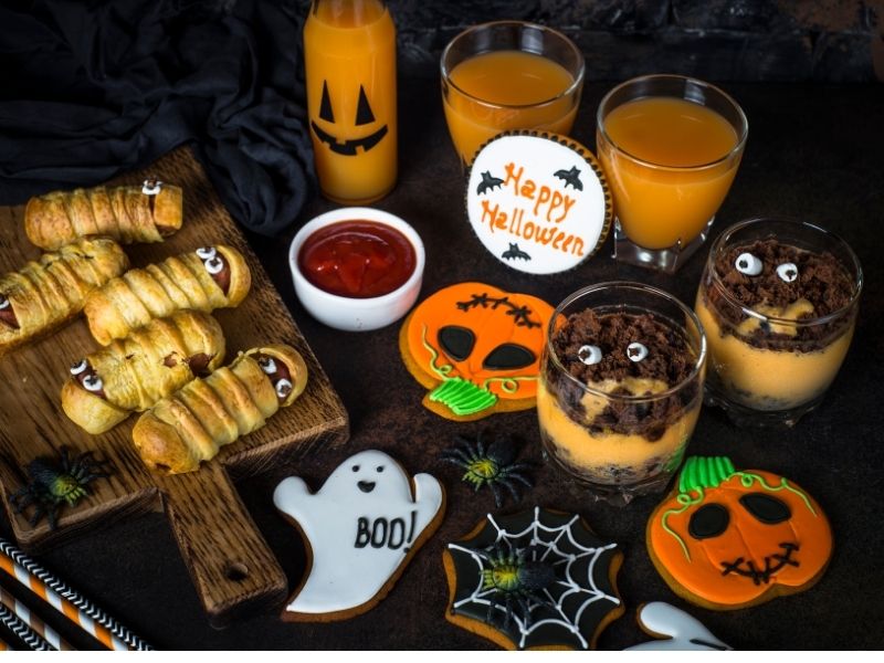 Thức ăn chuẩn bị cho halloween