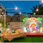 Trang trí tiệc thôi nôi ngoài trời