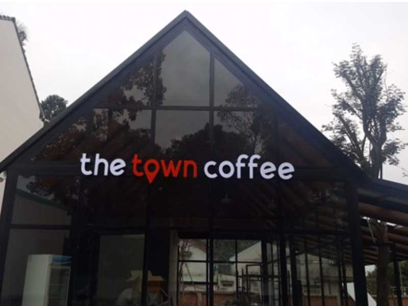 Loa cho quán cafe the town coffee Đồng Nai