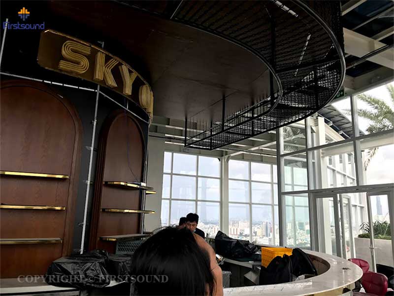 Lắp đặt âm thanh ánh sáng SkyOne - Skybar & Lounge-10