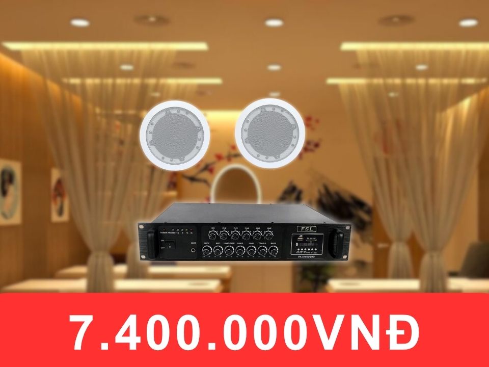 Loa treo âm trần FSL F106AT cho spa diện tích dưới 50m2