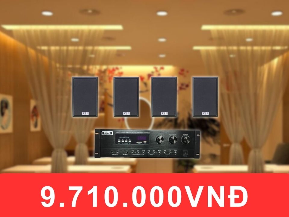 Loa treo tường FSL V25 cho spa diện tích 50-100m2