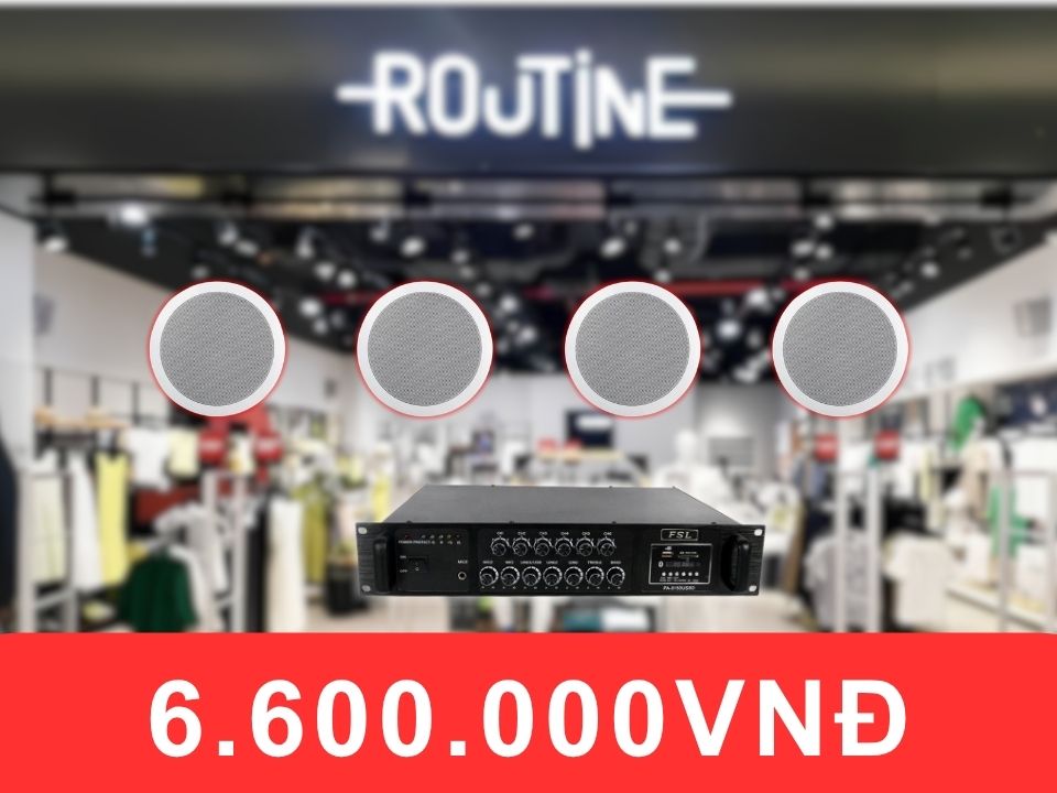 Loa âm trần FSL F104AT dành cho shop quần áo diện tích 50-100m2