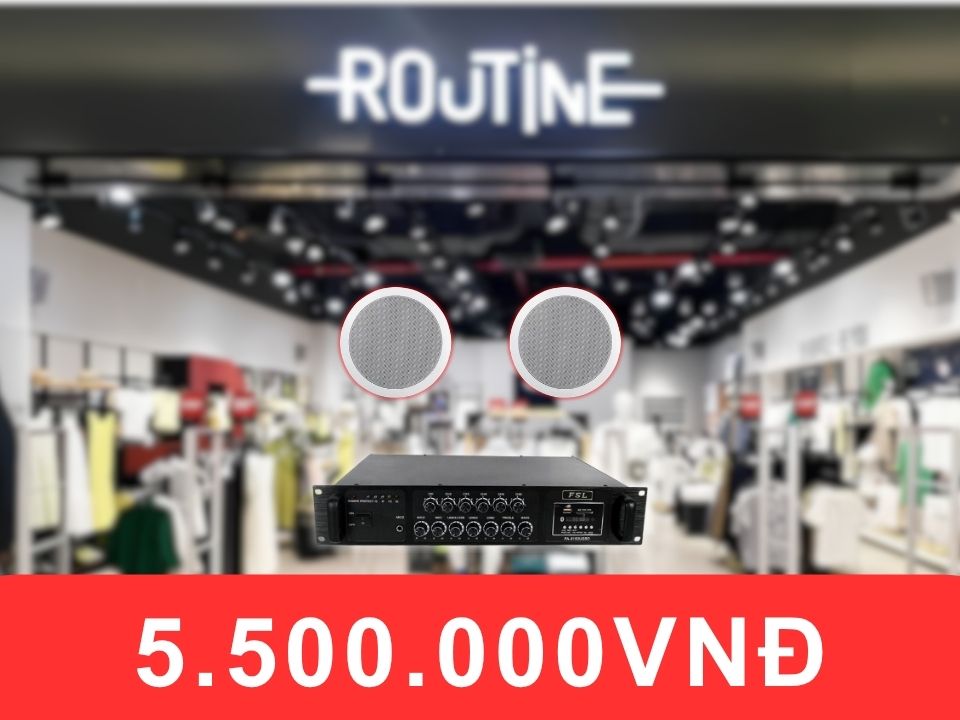 Loa âm trần FSL F104AT dành cho shop quần áo diện tích dưới 50m2