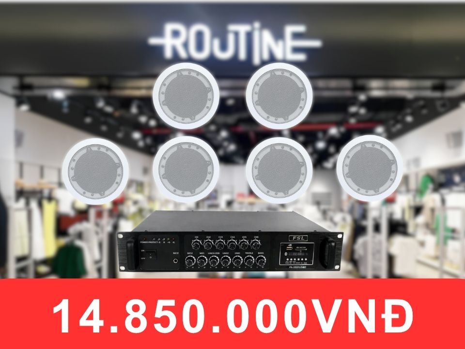 Loa âm trần FSL F106AT dành cho shop quần áo diện tích 100-200m2