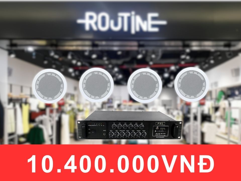 Loa âm trần FSL F106AT dành cho shop quần áo diện tích 50-100m2