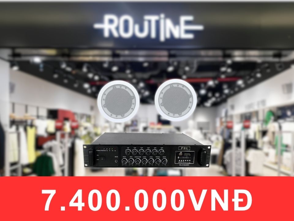 Loa âm trần FSL F106AT dành cho shop quần áo diện tích dưới 50m2