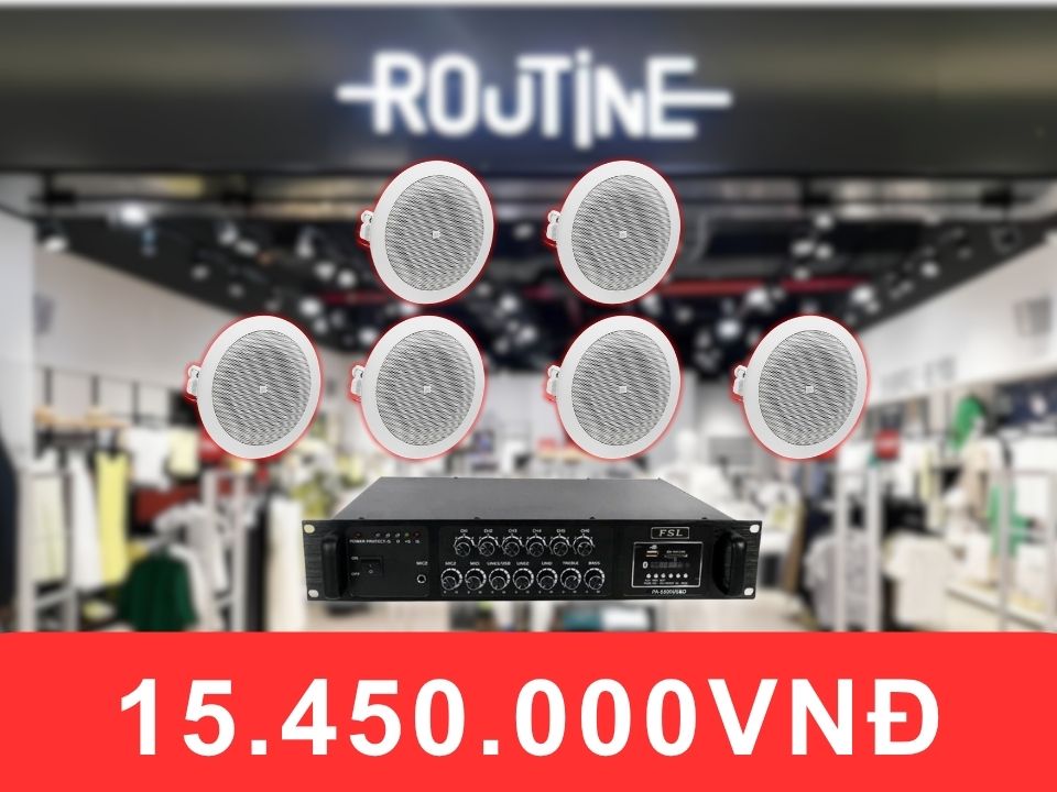 Loa âm trần JBL 8128 dành cho shop quần áo diện tích 100-200m2