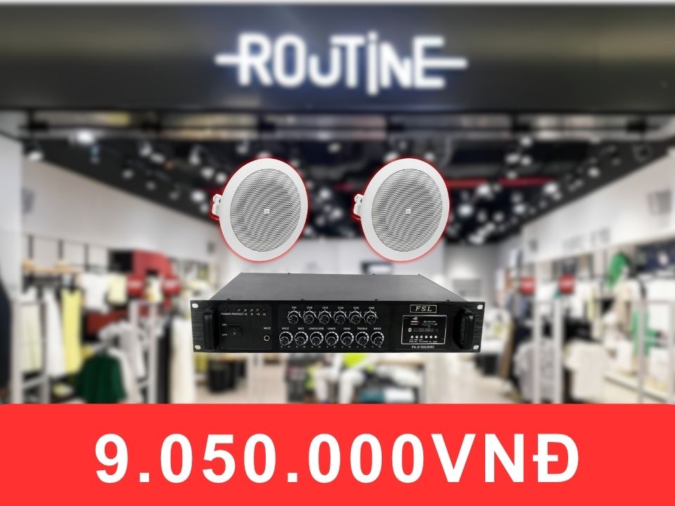 Loa âm trần JBL 8128 dành cho shop quần áo diện tích dưới 50m2