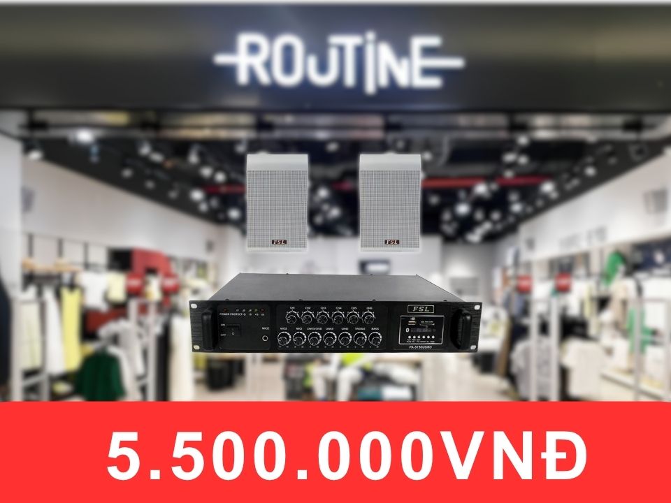 Loa treo tường FSL F204T dành cho shop quần áo diện tích duới 50m2