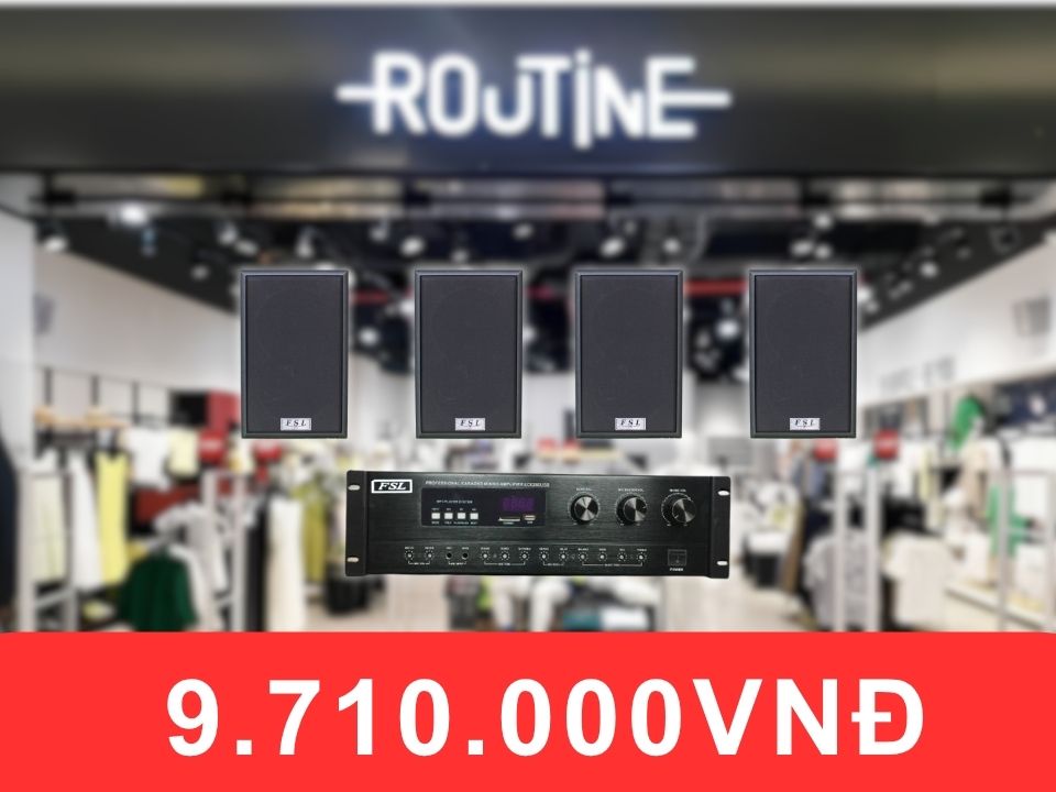 Loa treo tường FSL V25 dành cho shop quần áo diện tích 50-100m2