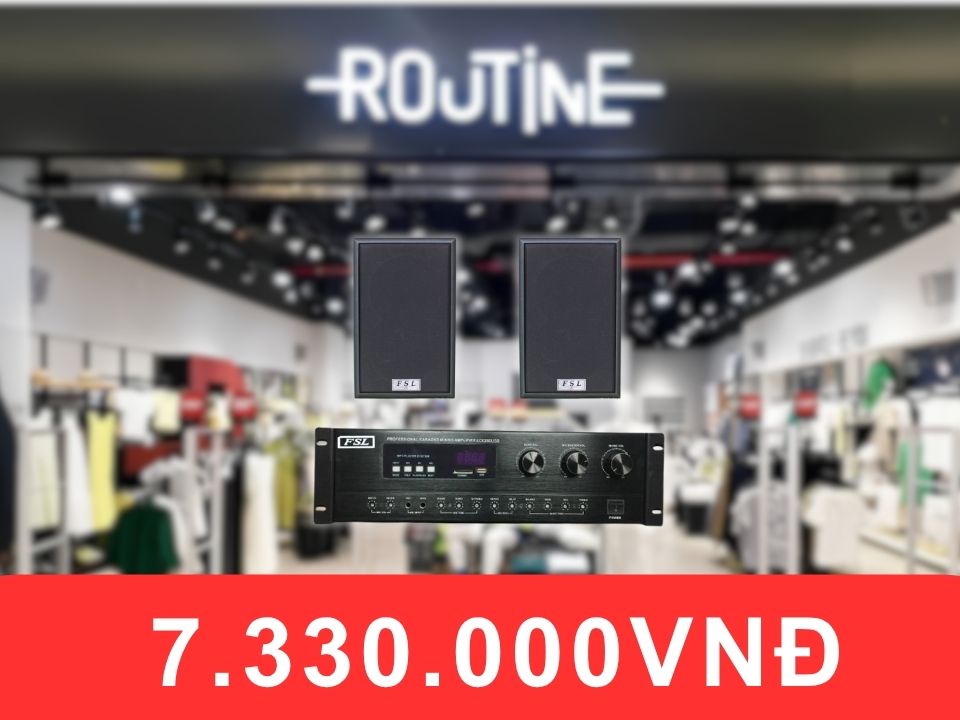 Loa treo tường FSL V25 dành cho shop quần áo diện tích dưới 50m2