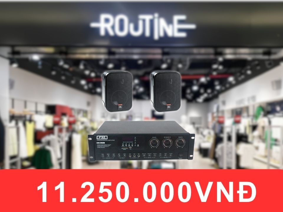 Loa treo tường JBL control 1 pro dành cho shop quần áo diện tích dưới 50m2