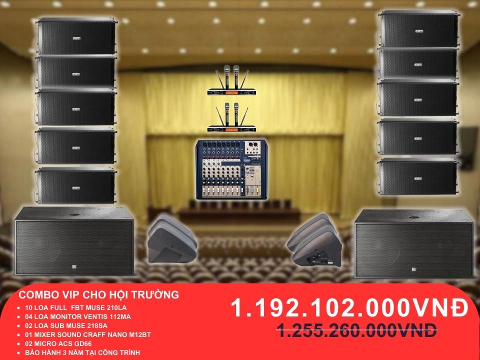 Combo âm thanh vip FBT dành cho hội trường 