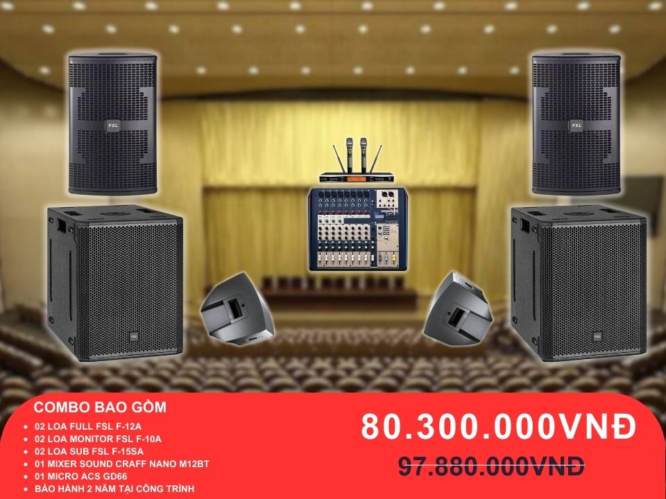 Loa FSL cho hội trường dưới 100m2
