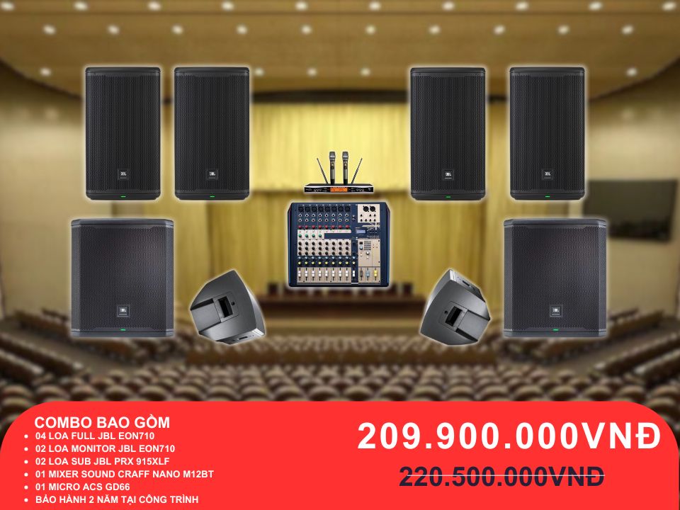 Loa JBL cho hội trường từ 100-200m2