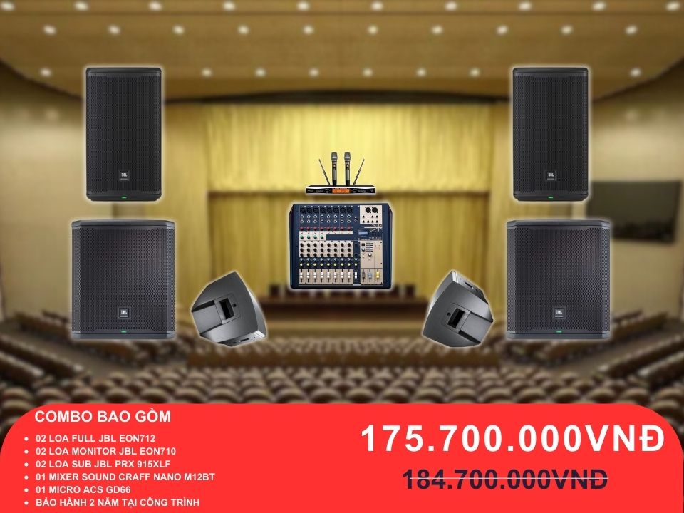 Loa JBL cho hội trường dưới 100m2