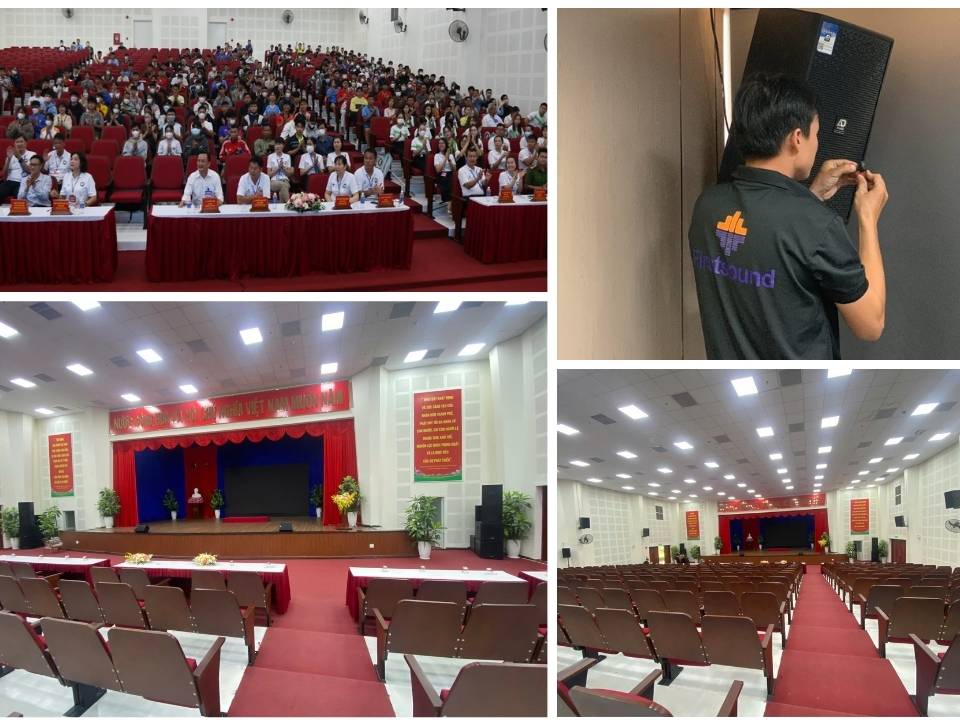 Lắp đăt cho hội trường đại học thể dục thể thao 