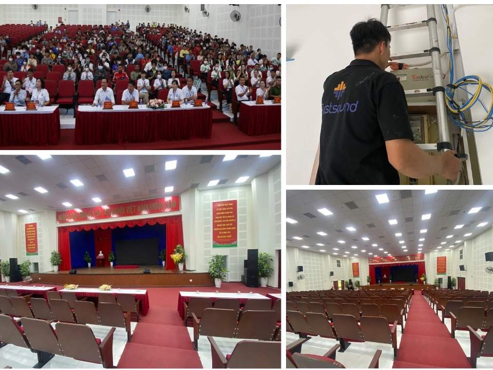 Loa cho hội trường Đại học thể dục thể thao TPHCM