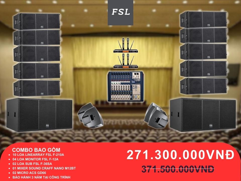 Loa lineArray dành cho hội trường 300-500m2