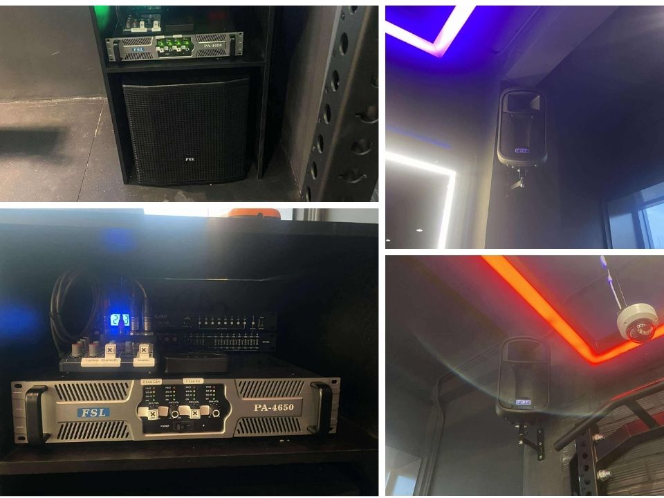 Loa cho phòng GYM HUSTLE Hai Bà Trưng-1