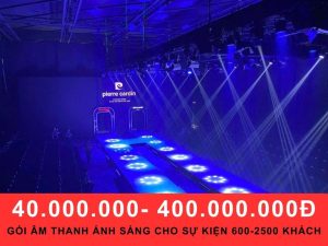Gói cho thuê âm thanh ánh sáng cho sự kiện 600-2500 khách