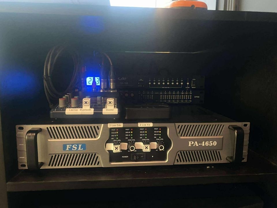 Hệ thống loa cho phòng chuỗi phòng Gym Hustle-5