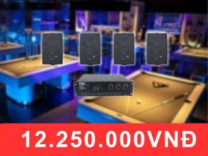 Gói loa cho quán bida diện tích dưới 100m2